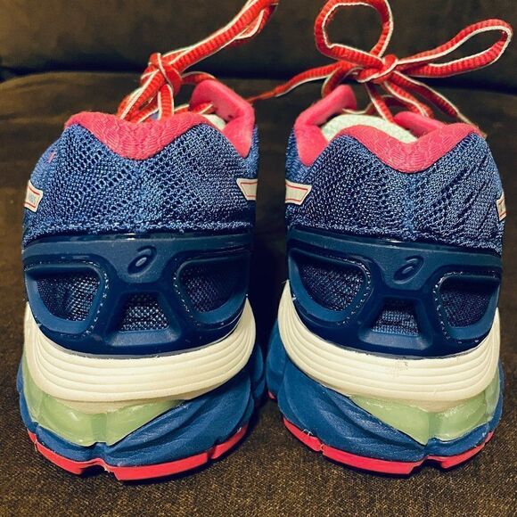 NEW ASICS GEL Nimbus 17 Womens 6.5 US 37 EUR Royal Blue Magenta pink - Picture 6 of 10